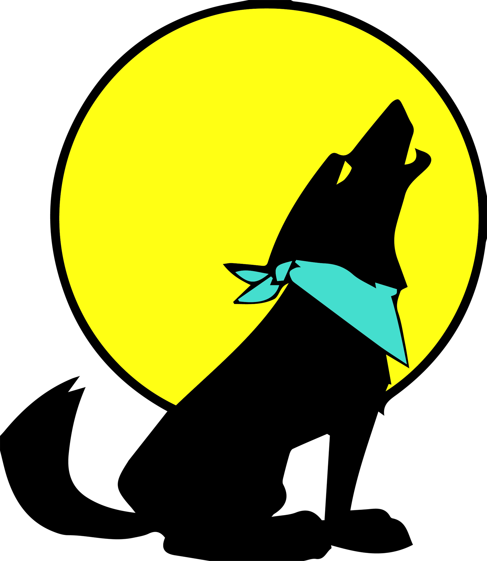 Havasupai Elementary logo - Coyote mascot