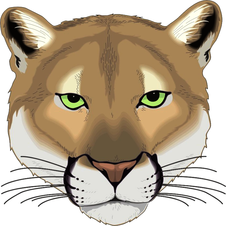 Smoketree Elementary logo - Cougar mascot