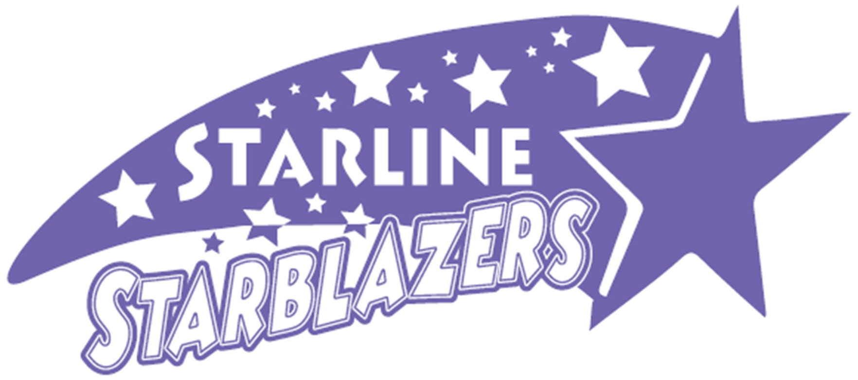 Starline Elementary logo - Starblazers shooting star logo