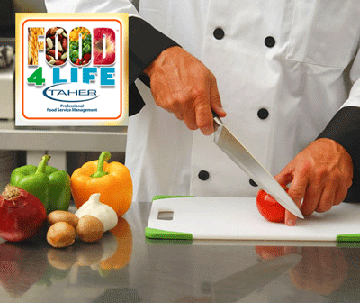 chef cutting vegetables
