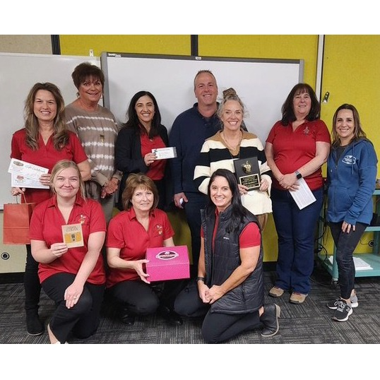 Judi Barrett receives the Jan 2025 Golden Apple Award