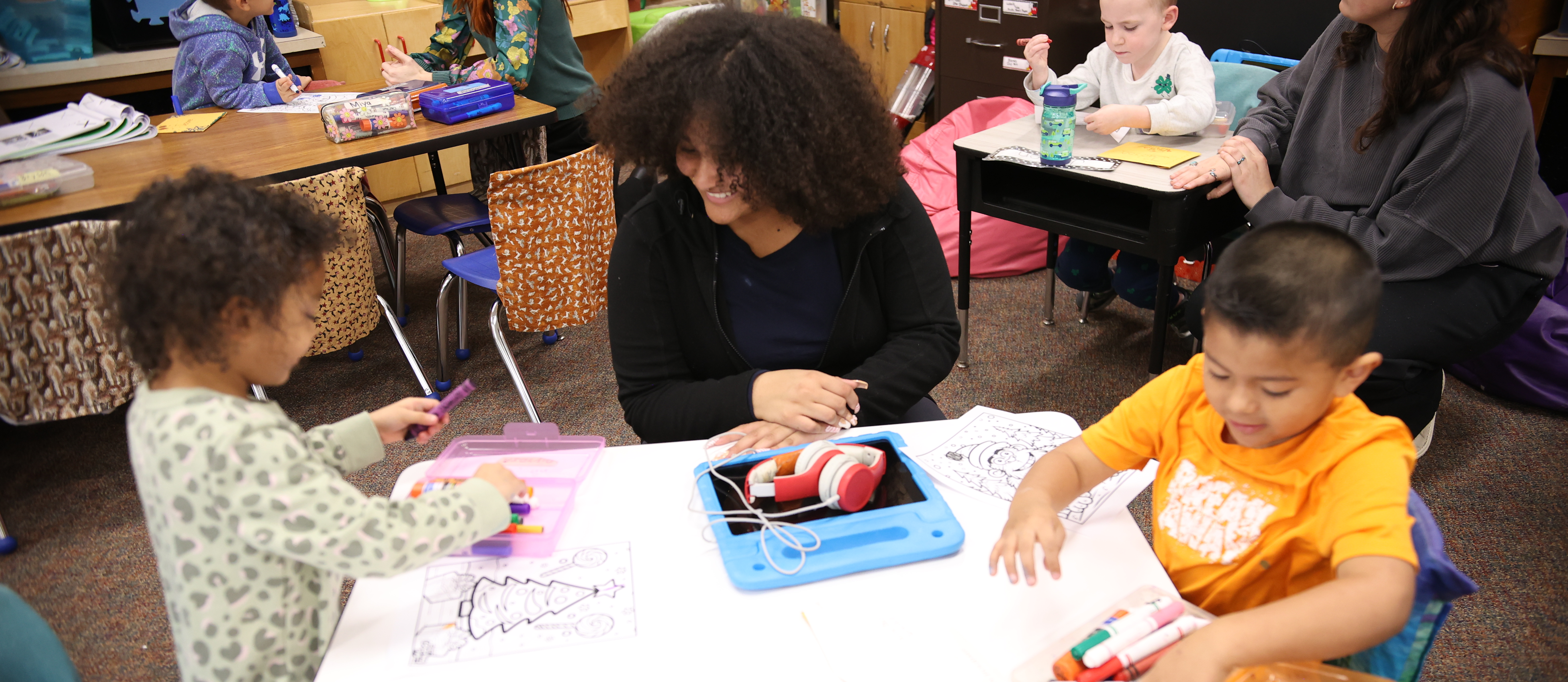 HS helping PreSchool