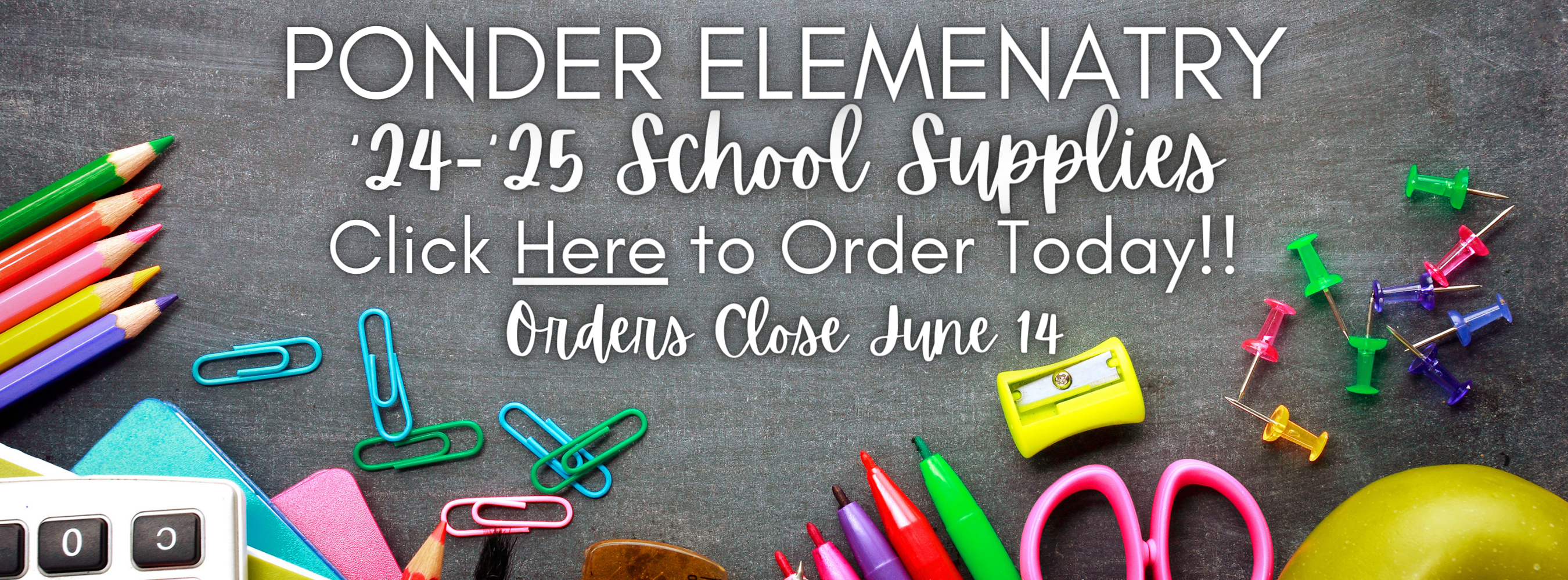 PES School Supply Order