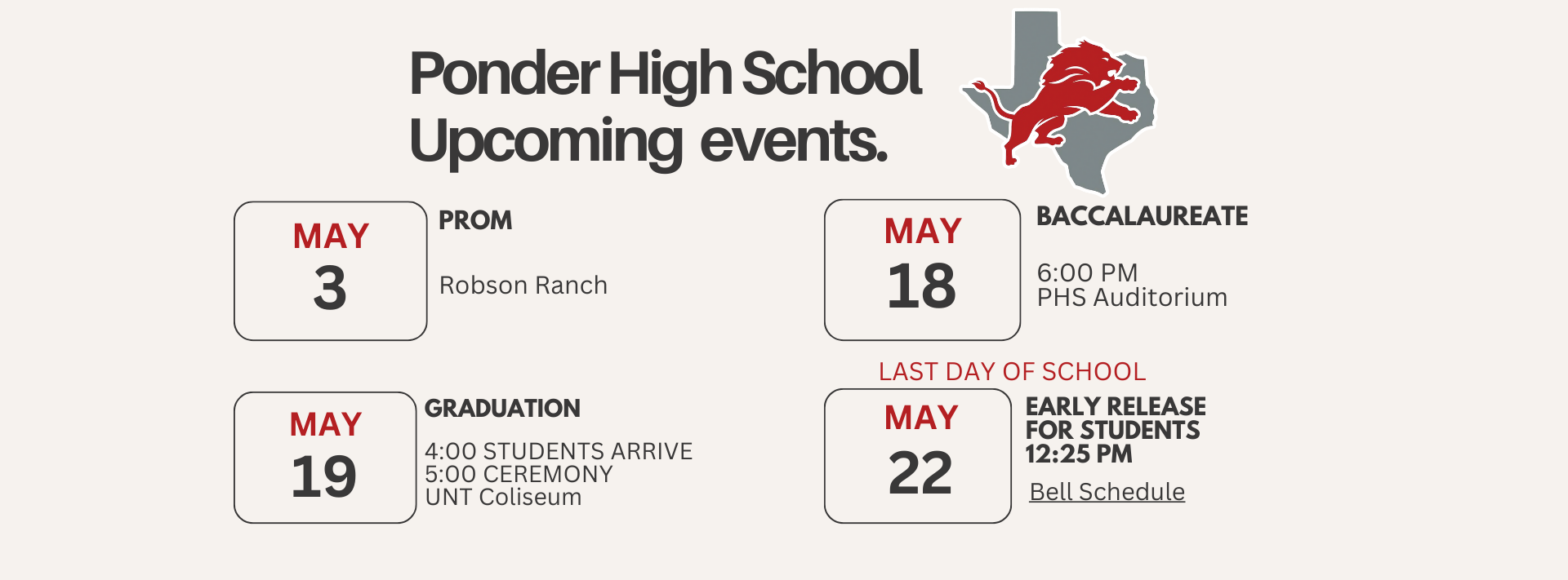 Upcoming Events