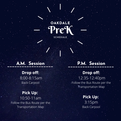 PreK Schedule 