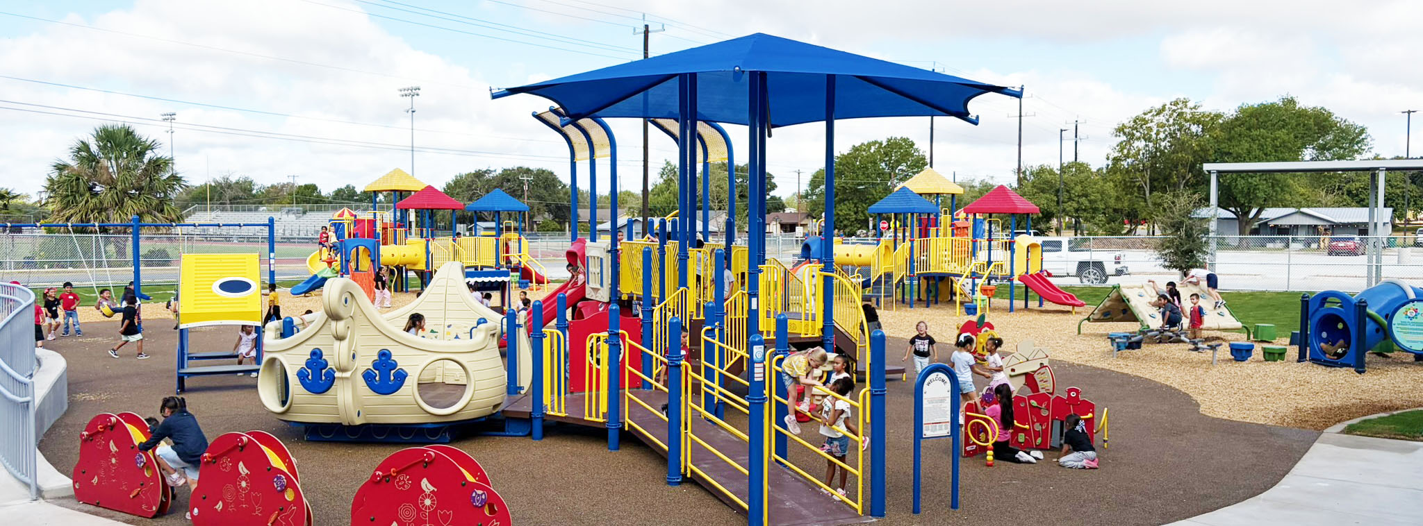New playground equipment at Lytle Primary