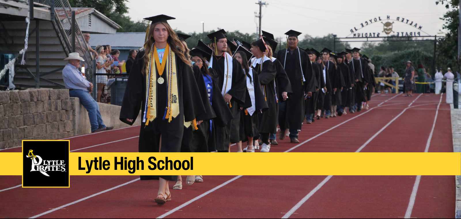 Graduates entering the stadium