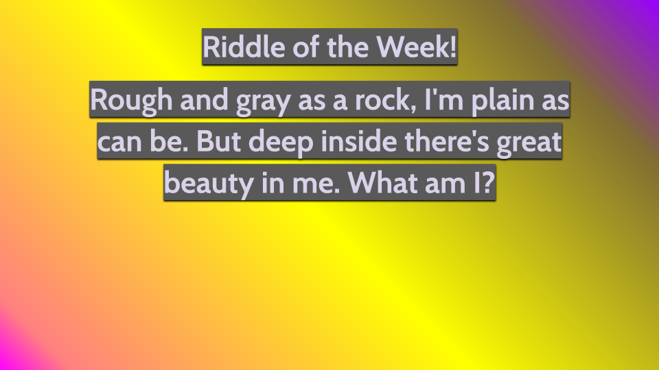 Riddle for October 14th Week! 