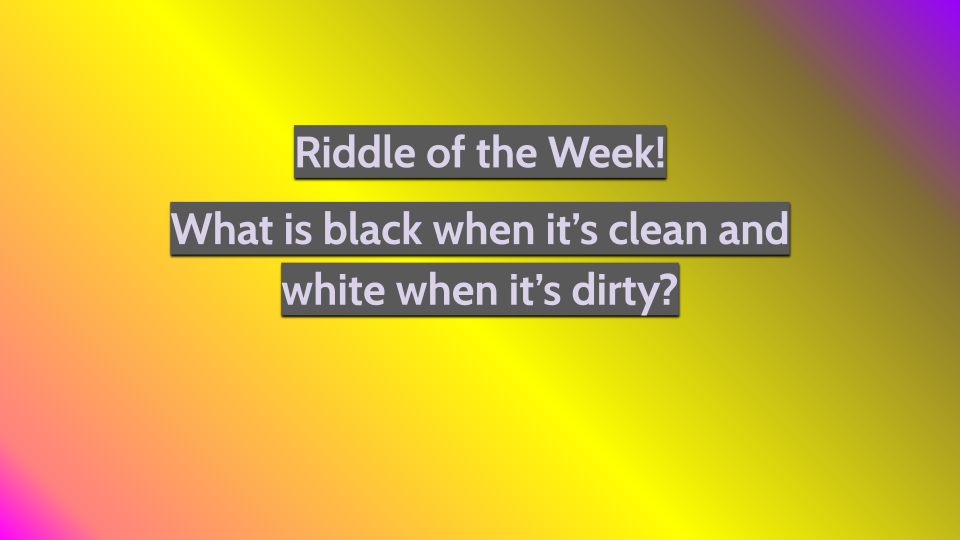 Riddle for October 14th Week! 