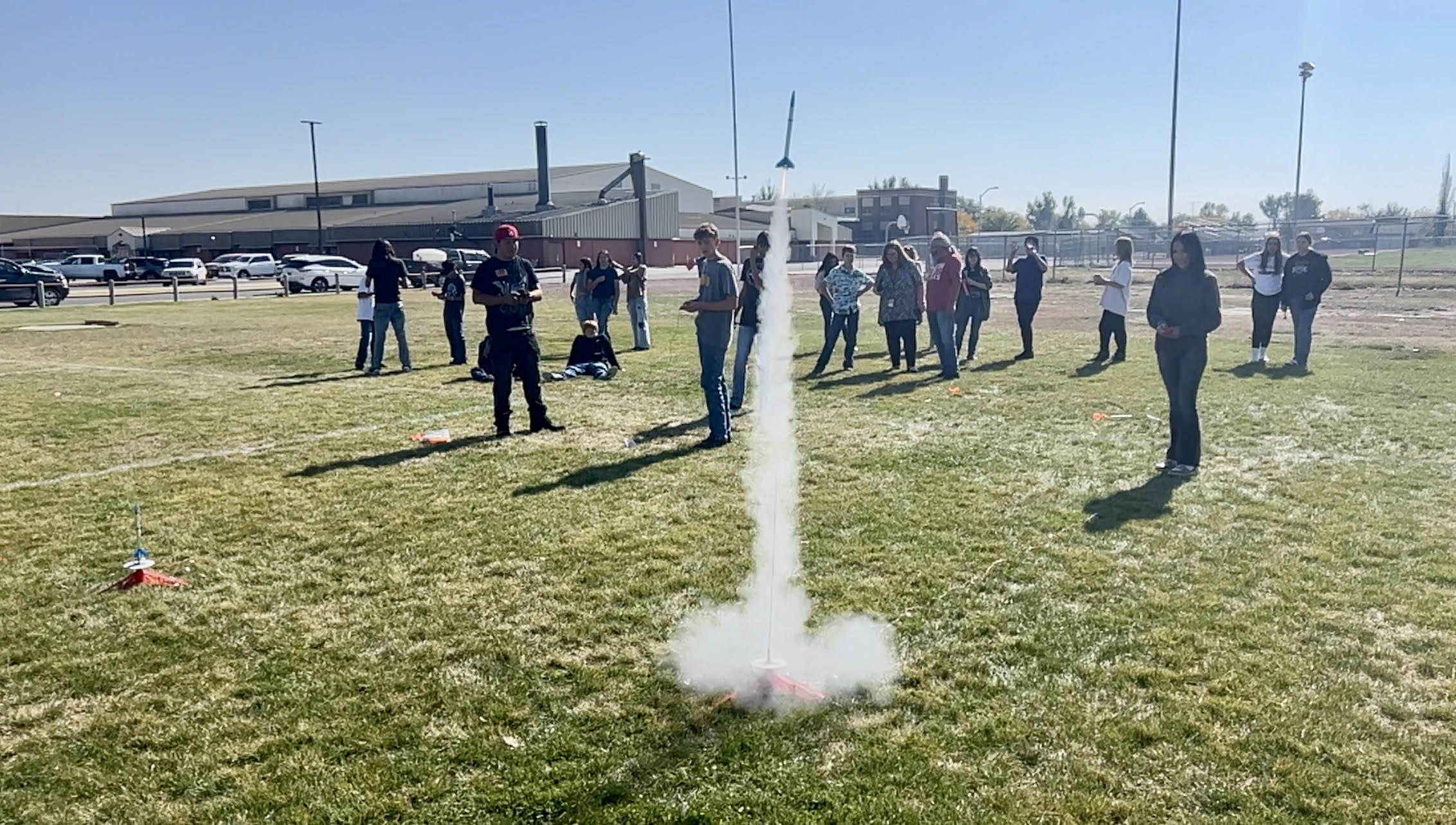 8th Graders launch rockets on MSU Science Day, October 9th.