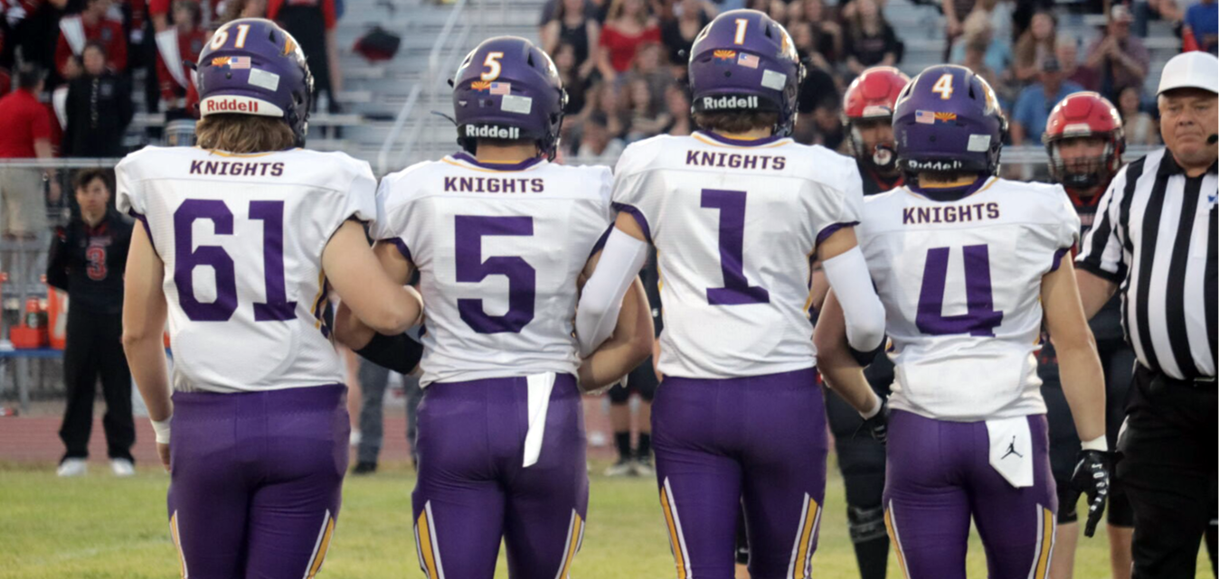 football captains walking out for the coin toss