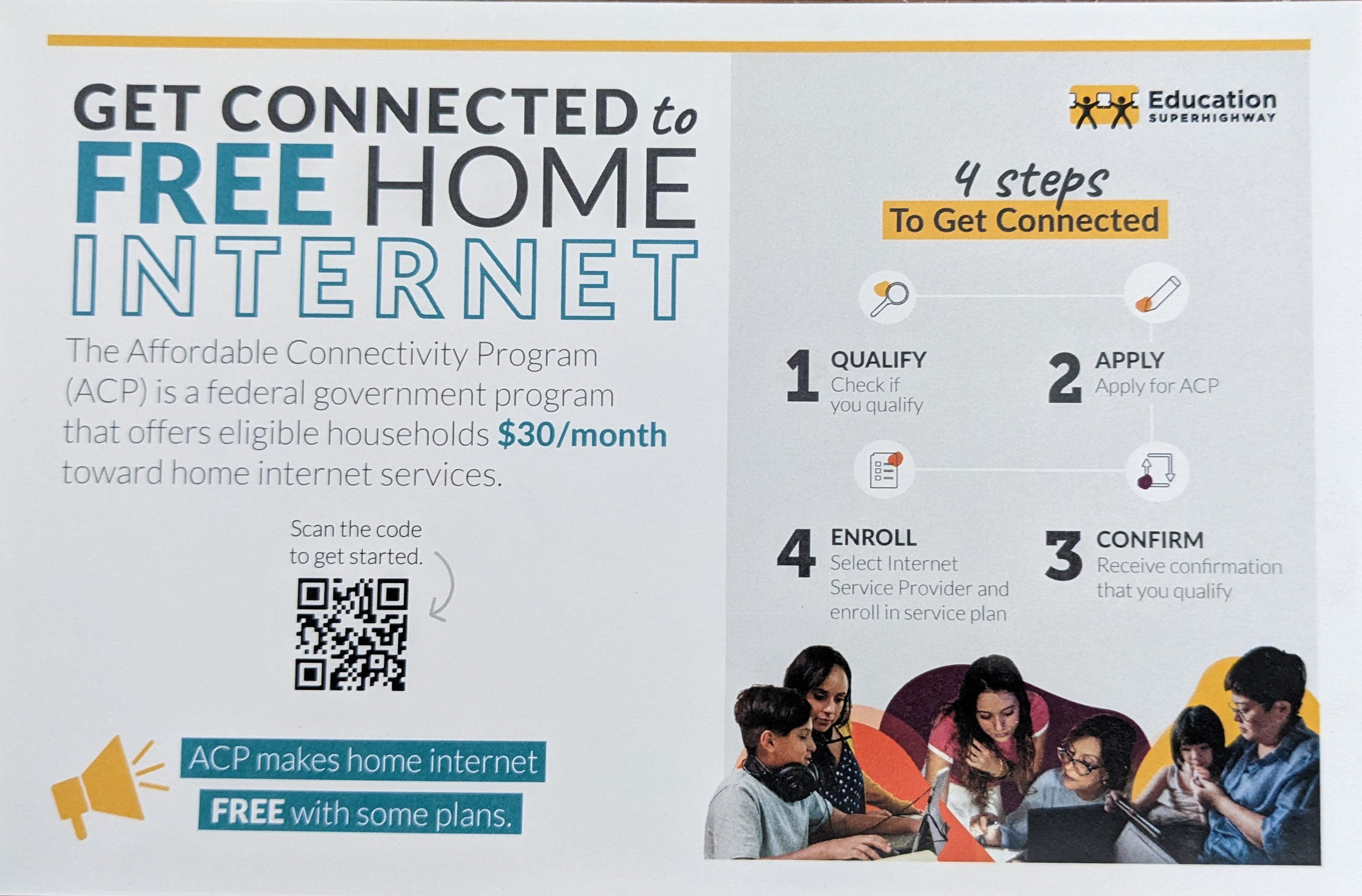 Home internet Affordable Connectivyt postcard