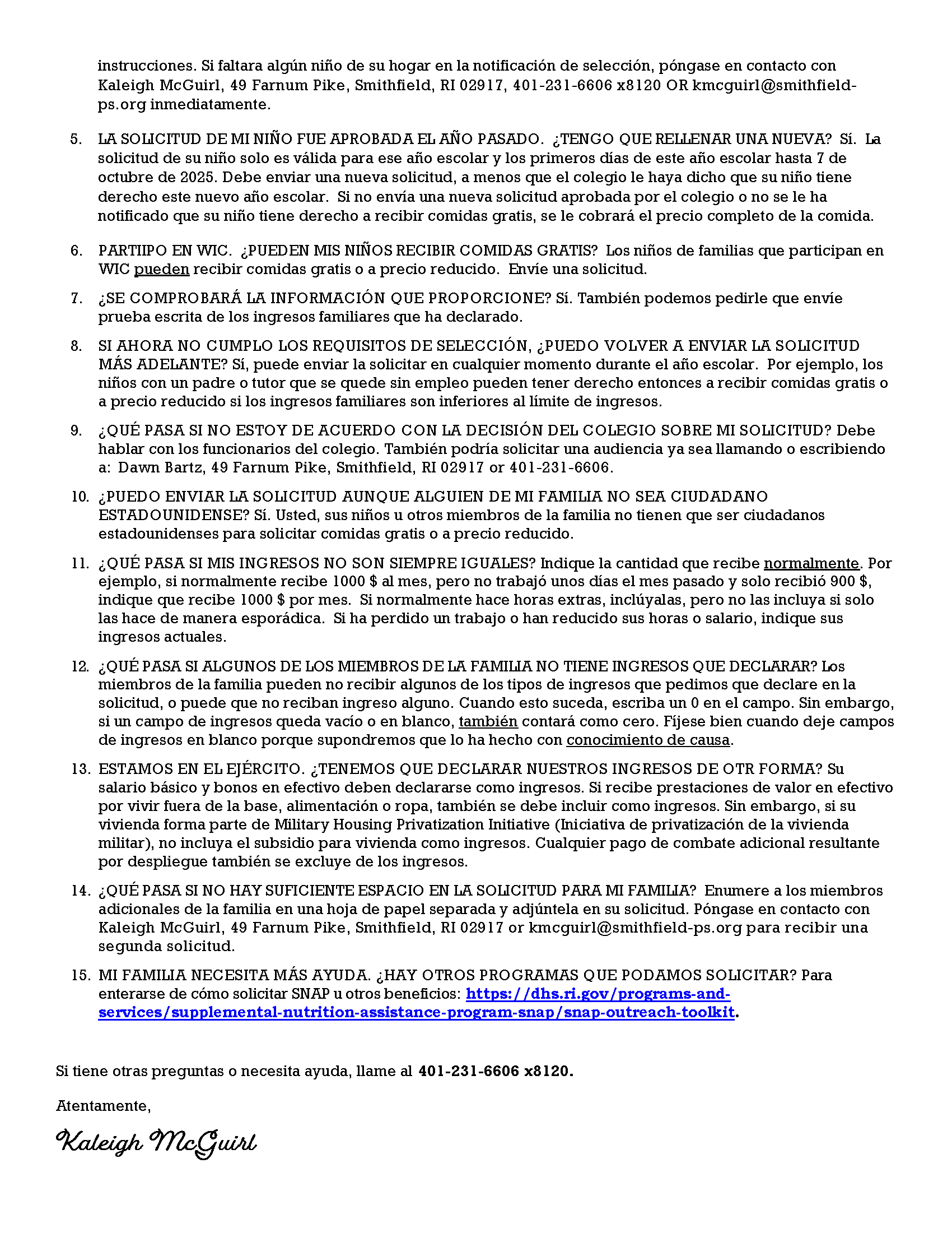 FY 26 Meal Benefits Application