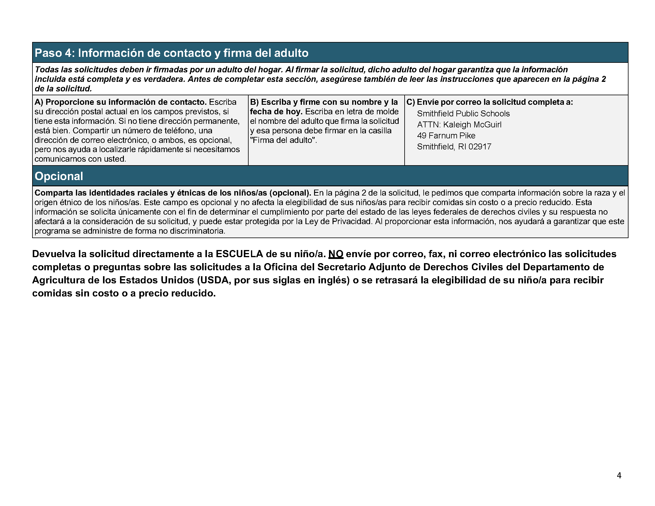 FY 26 Meal Benefits Application