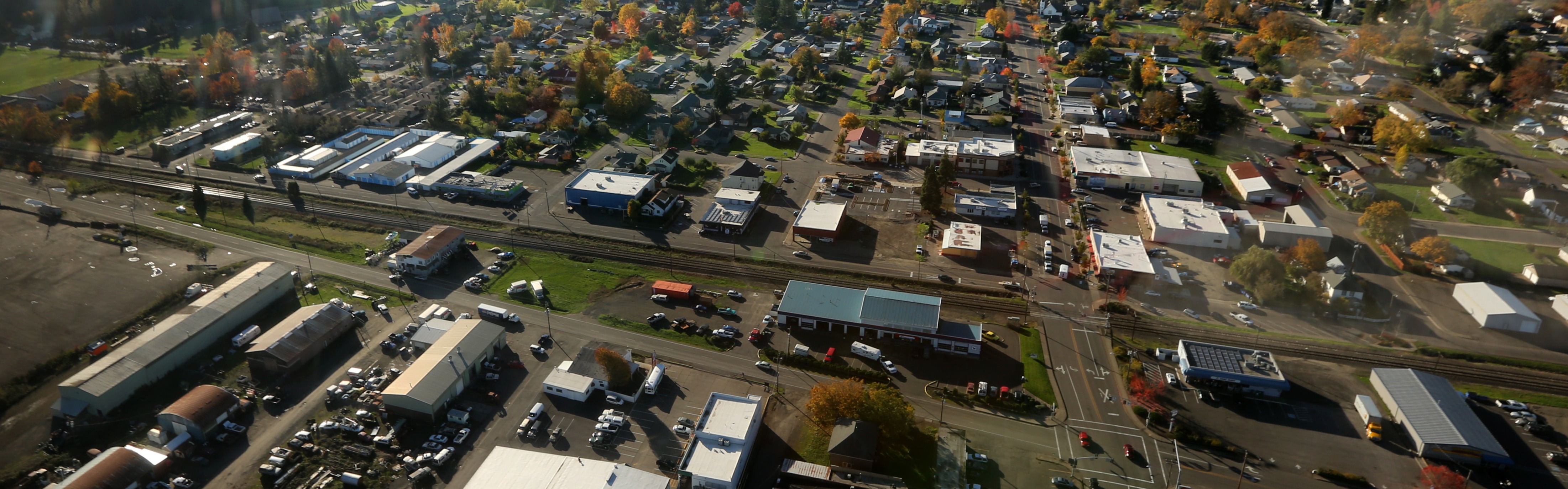 Bird's eye view of Creswell Oregon