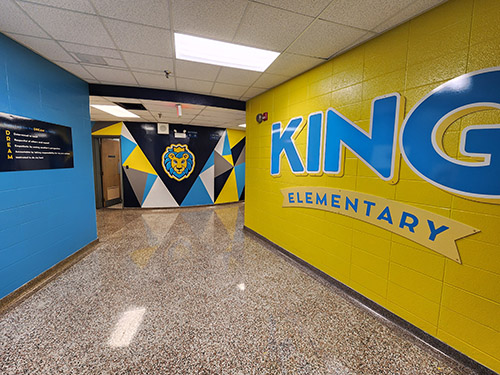 Hallways  of a school