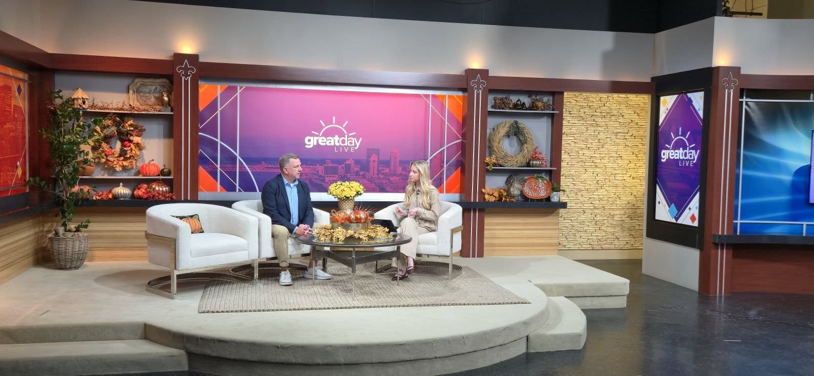 Recruiter on Great Day Live discussing becoming an educator and the Aspiring Teacher Fair