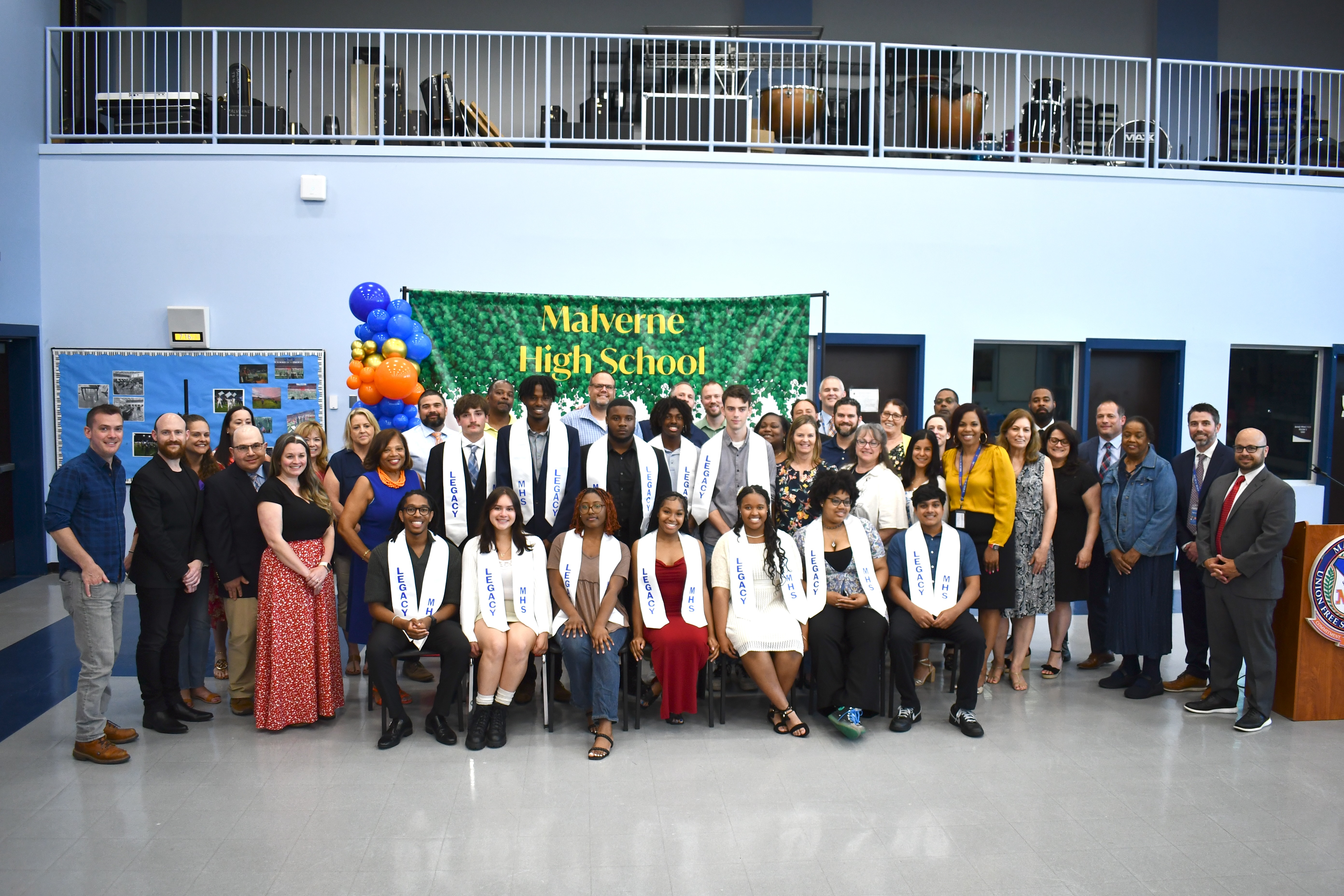 2024 Legacy Students with teachers and administrators