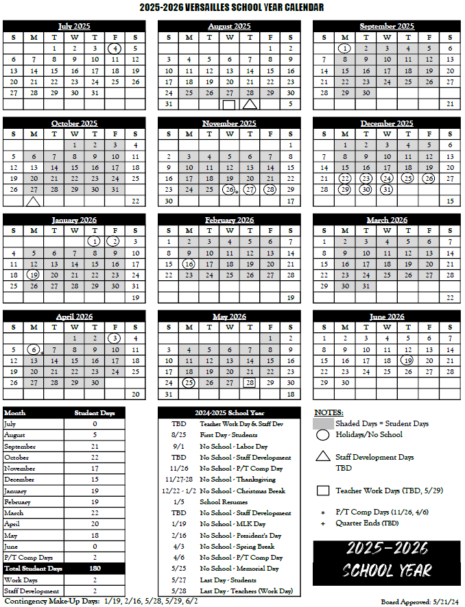 2025-2026 Calendar