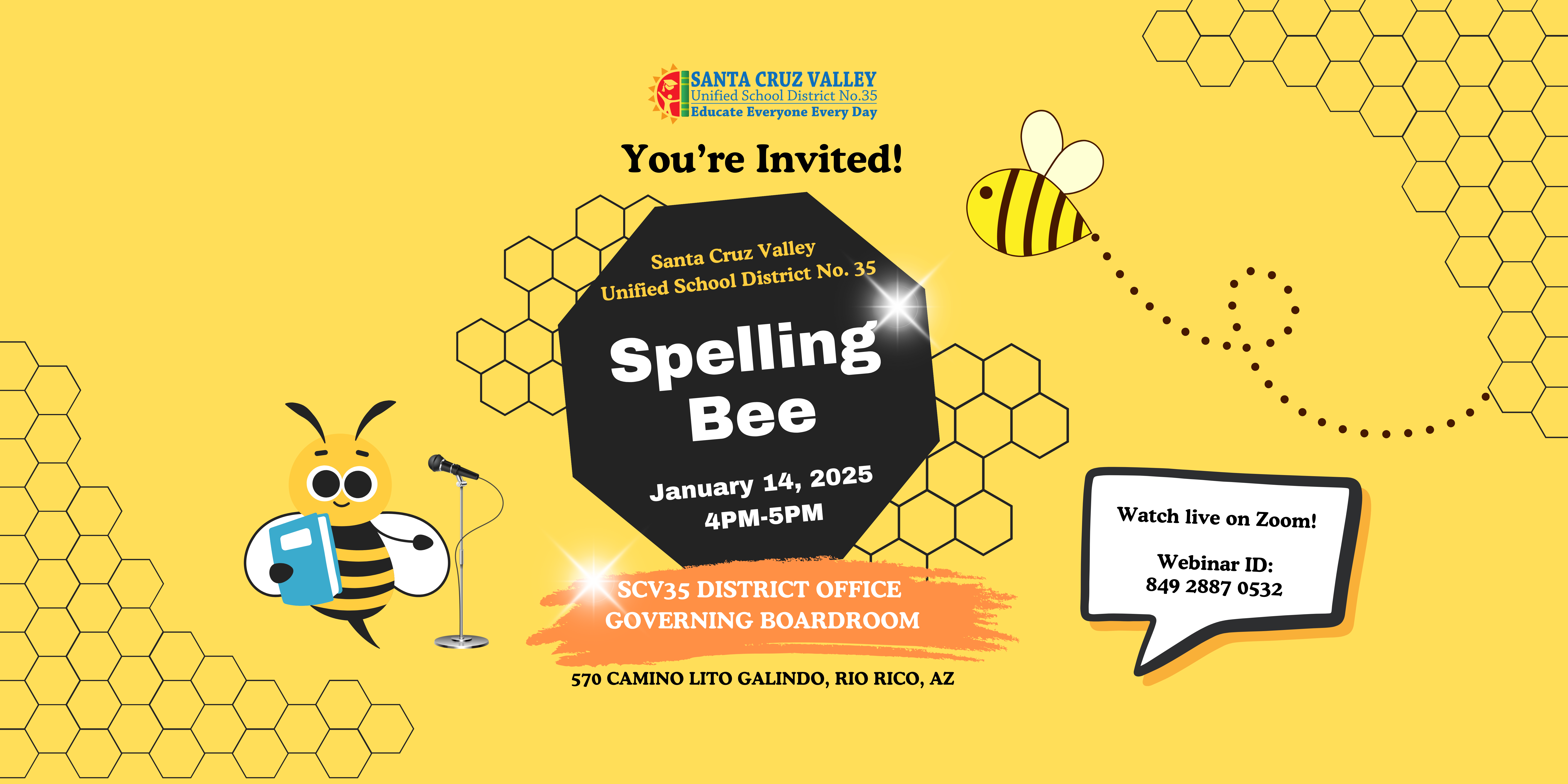 SCV35 Spelling Bee Invite 