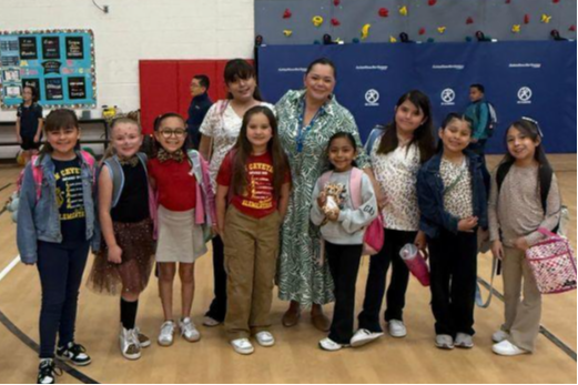 Mimi Renteria and SC students