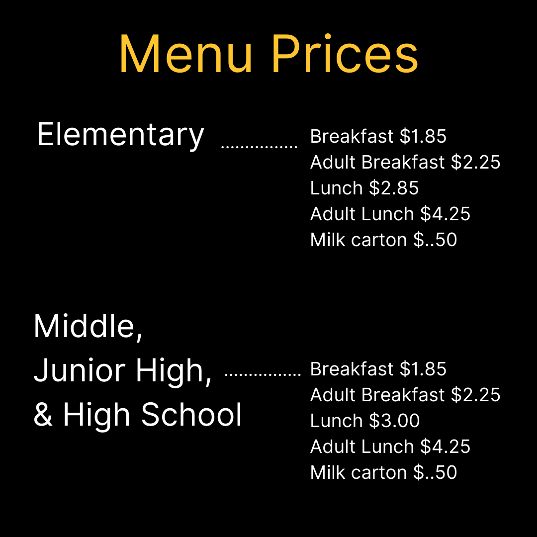 Child Nutrition Prairie Grove School District