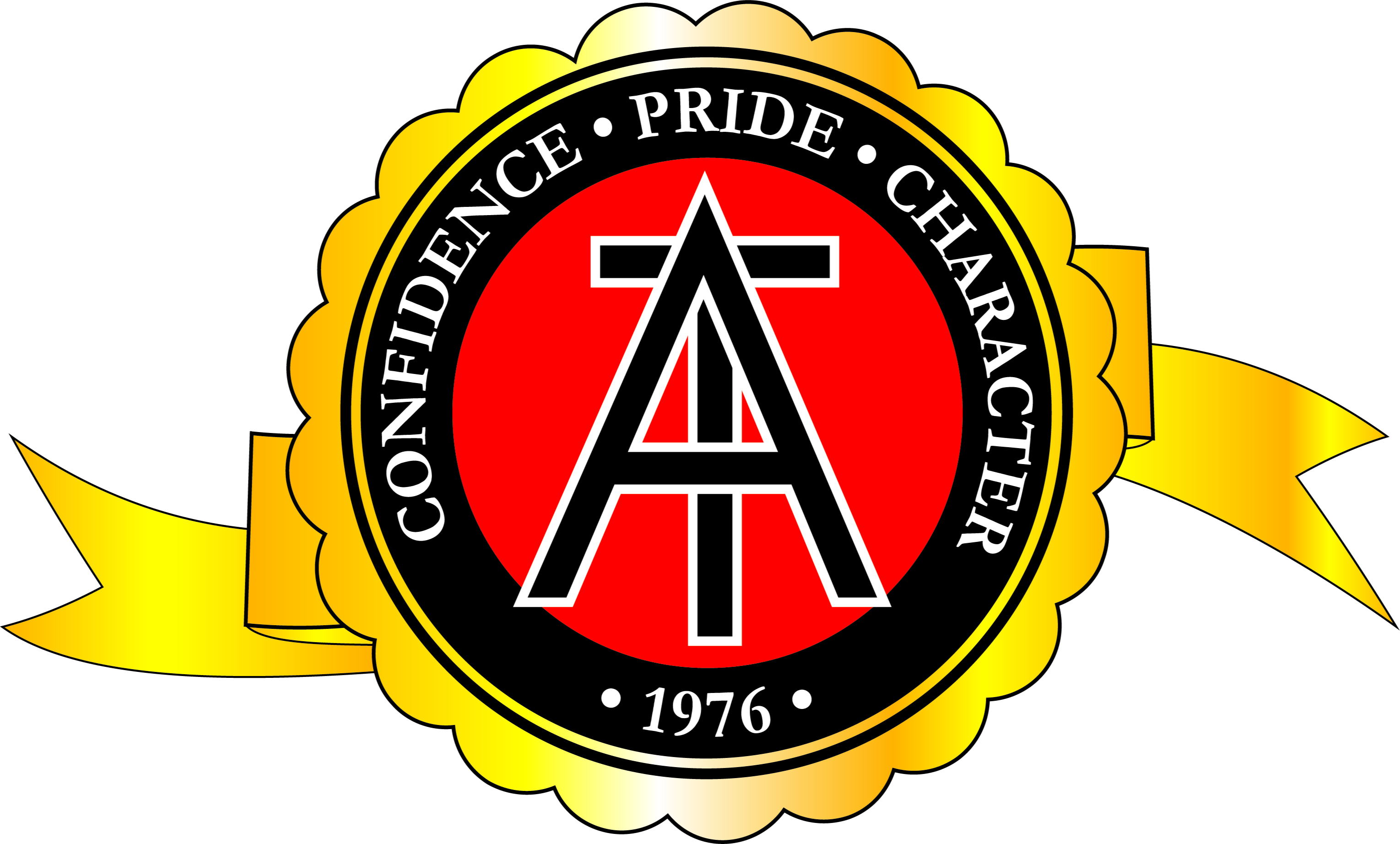 Confidence Pride Character AT 1976 Logo