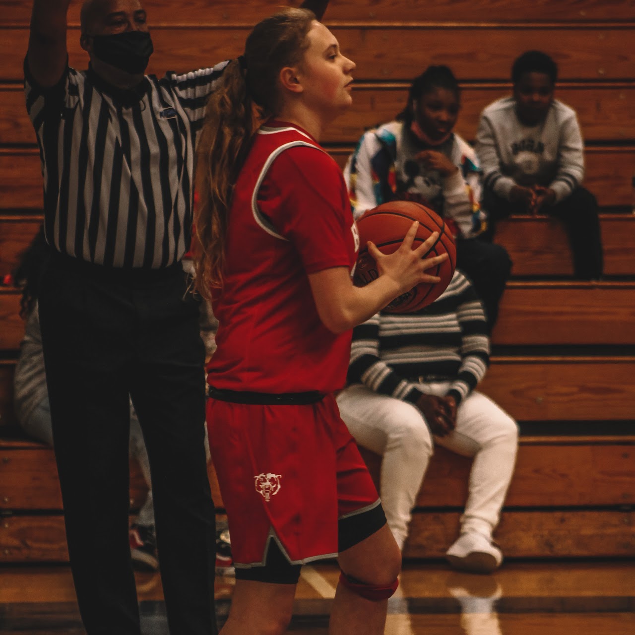 basketball player with the ball