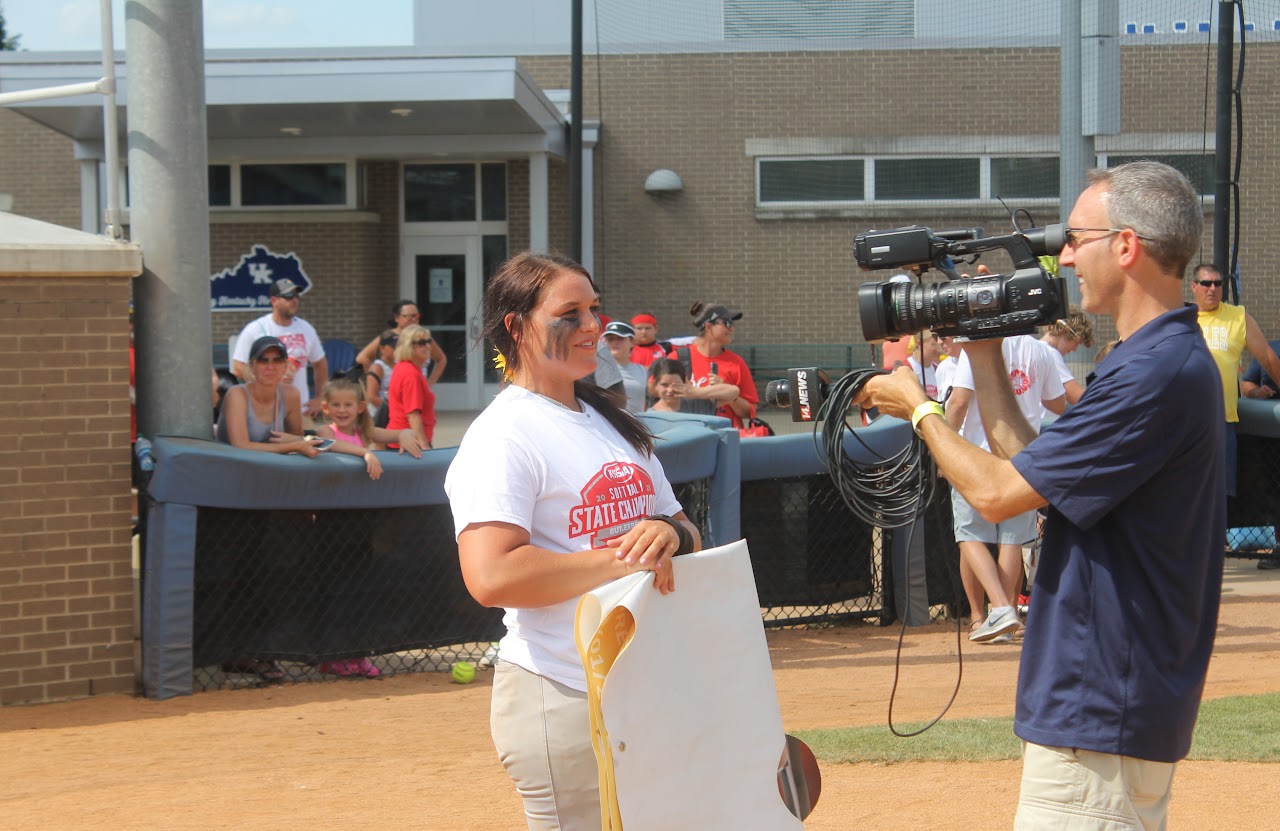 coach being interviewed