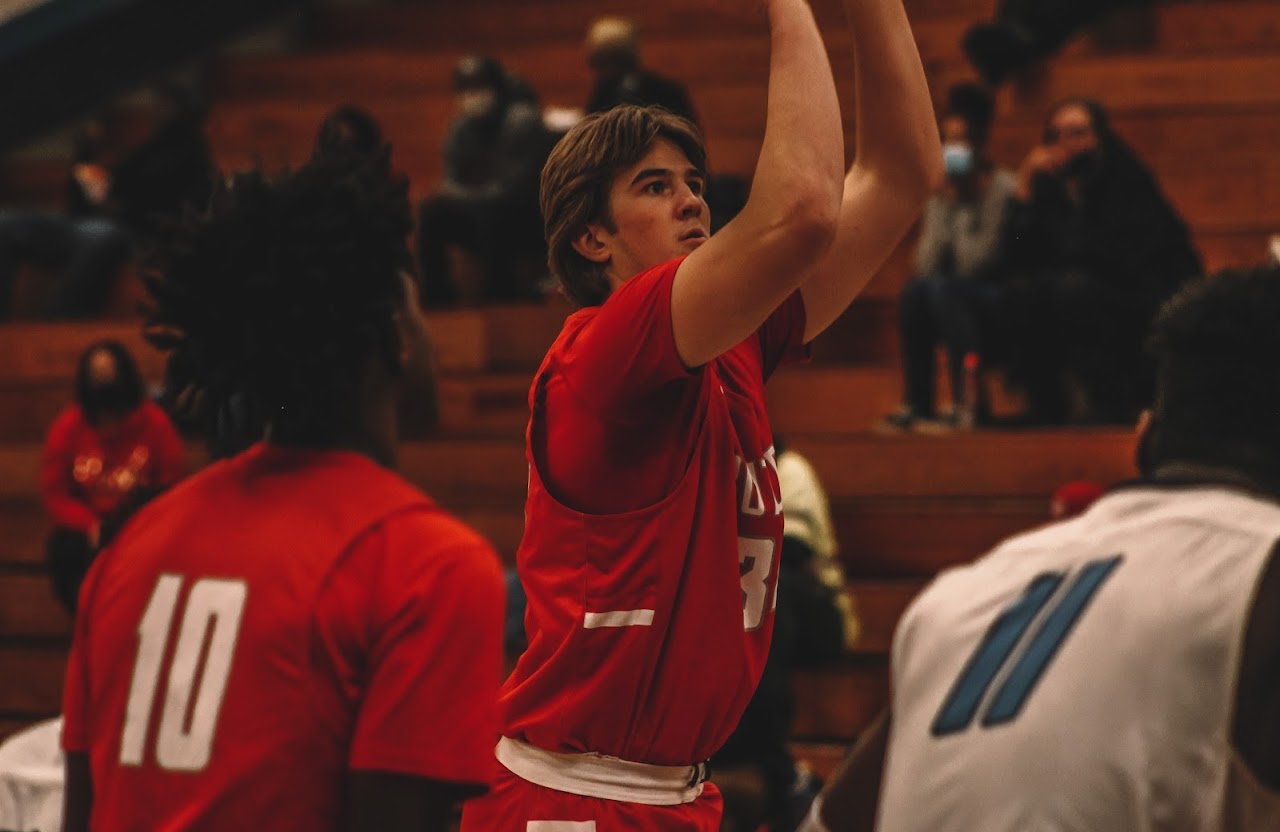 player throwing the ball to the basket