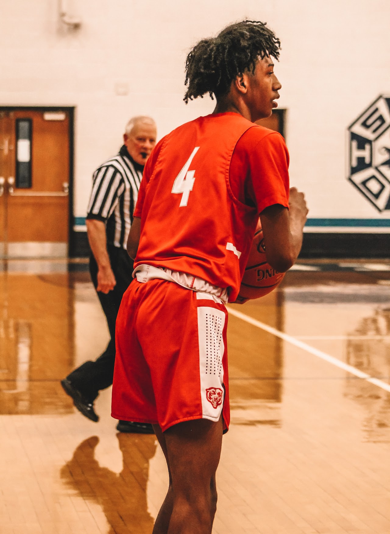 basketball player on the court