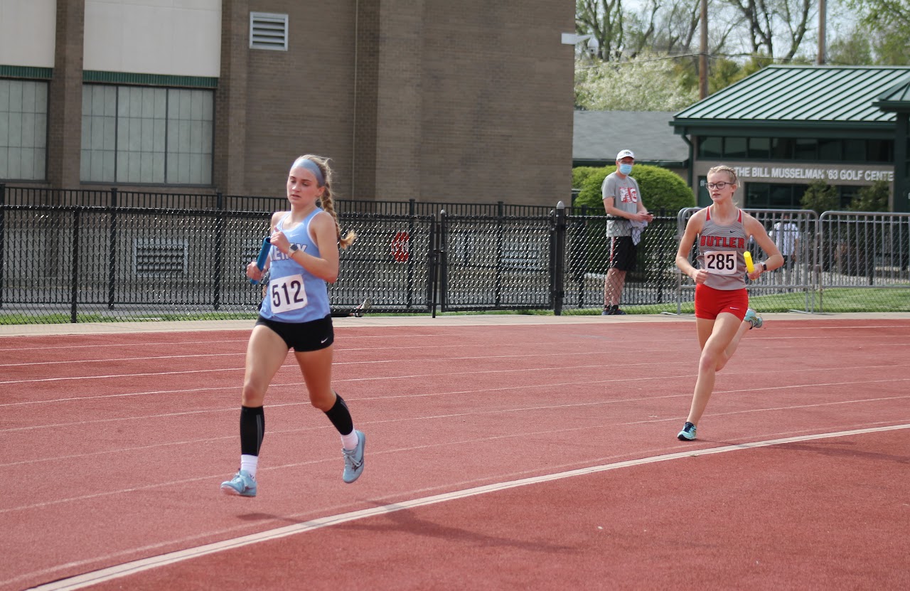 students running on a competition