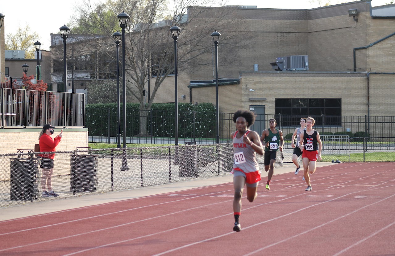 student running