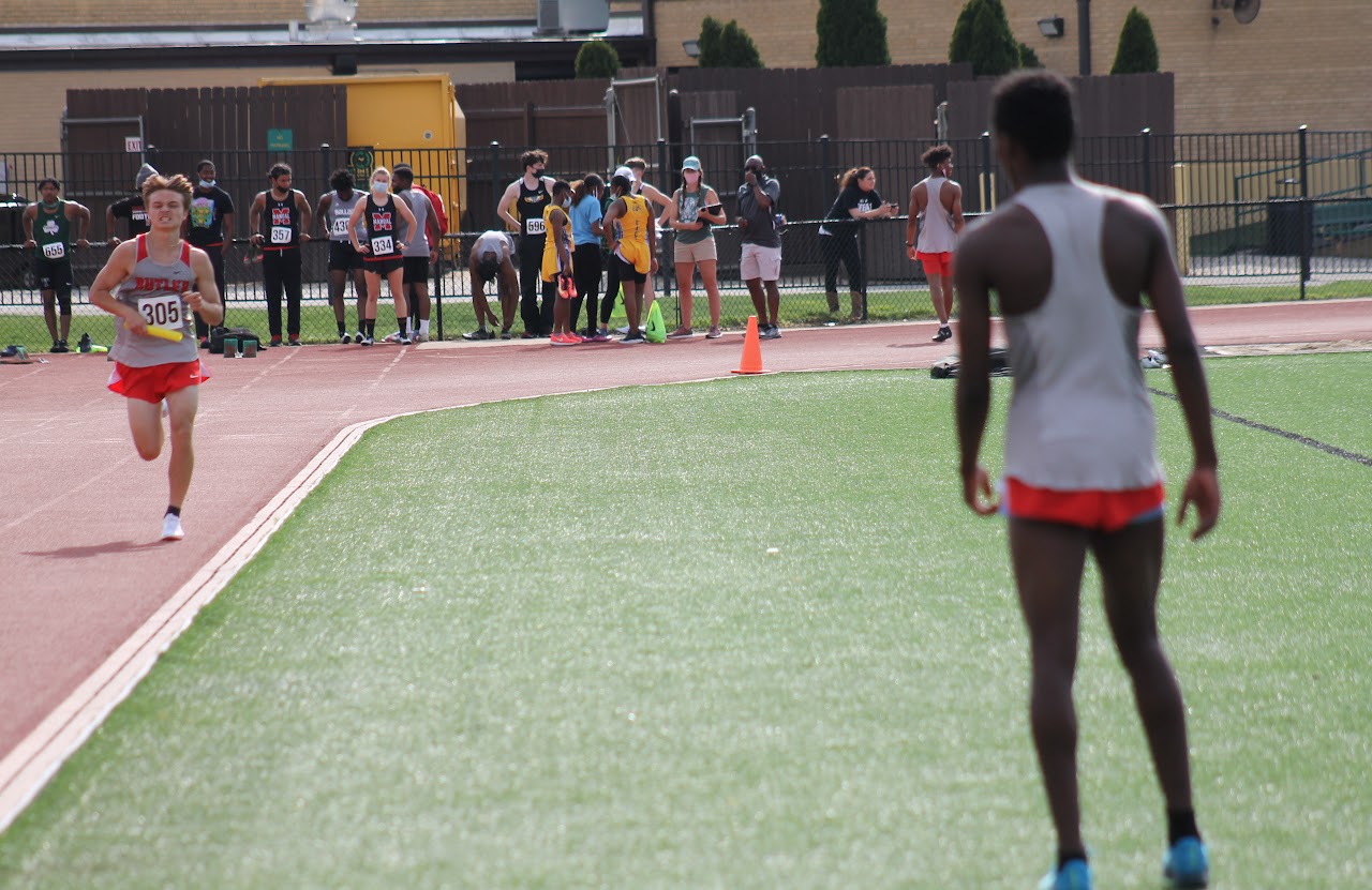 track field with players