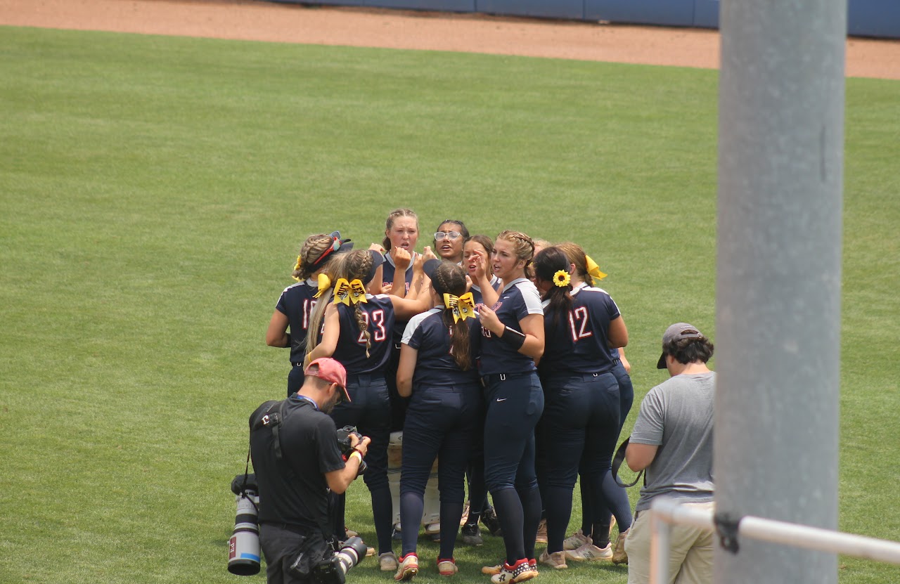 baseball team excited during a game