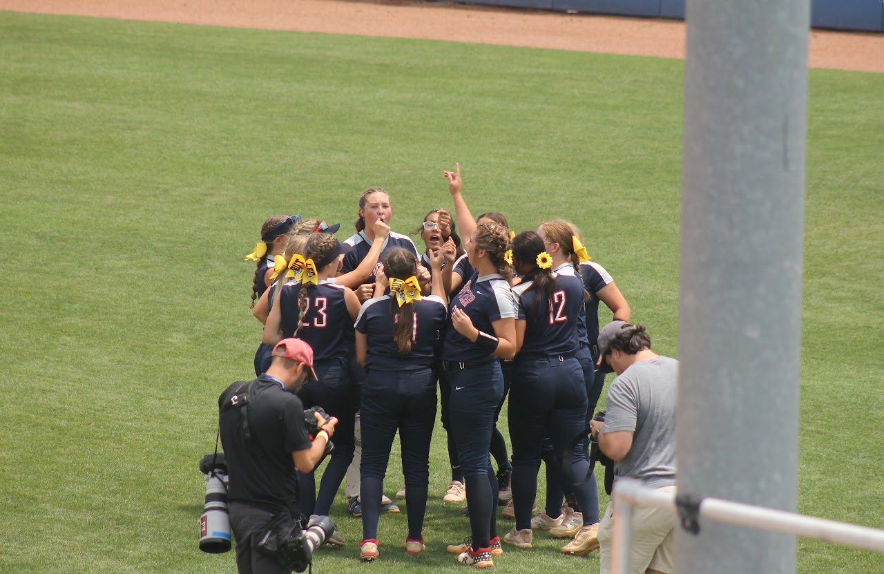 baseball team excited during a game