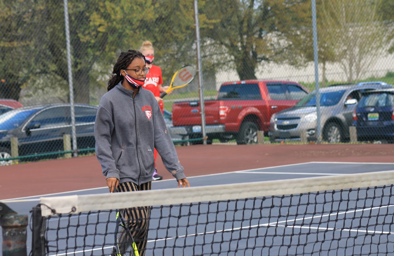 player on the court with the racket in his hands