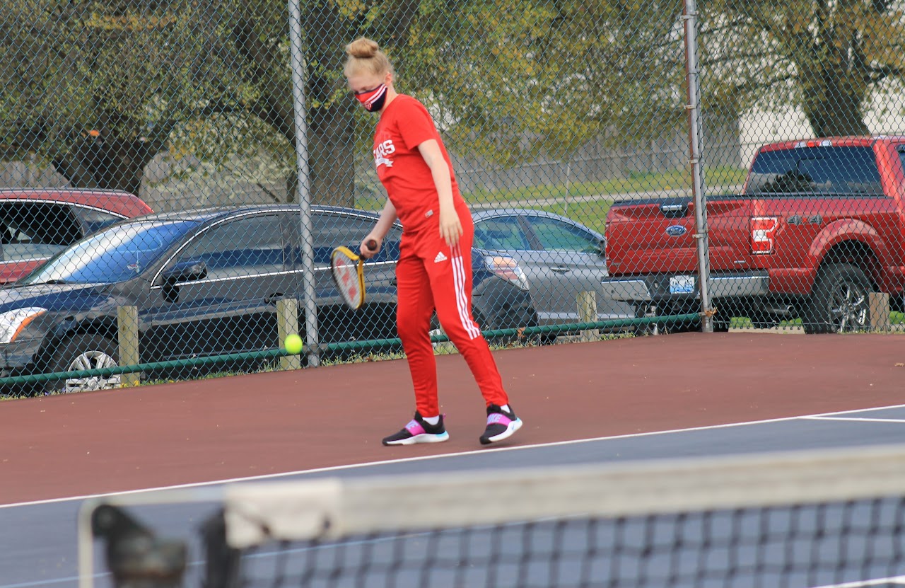 player standing up on the court