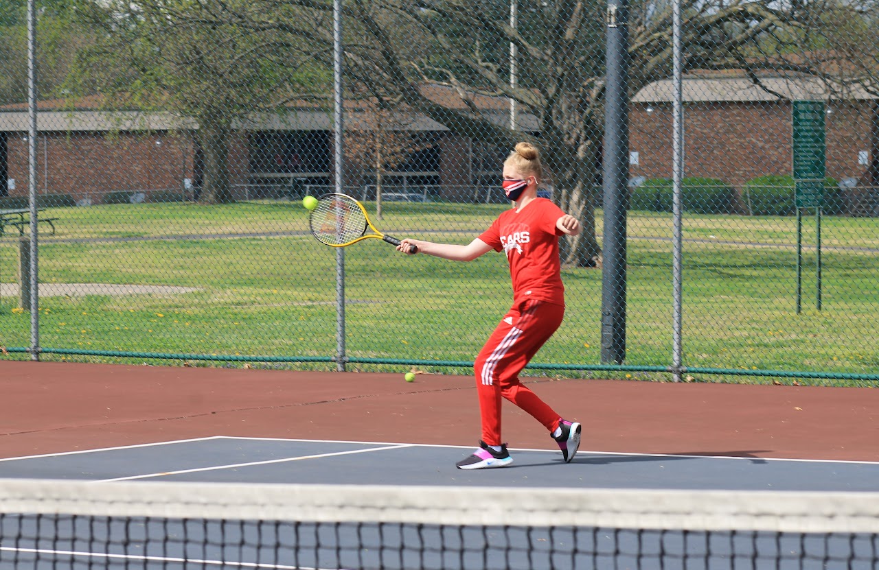 player about to hit the ball