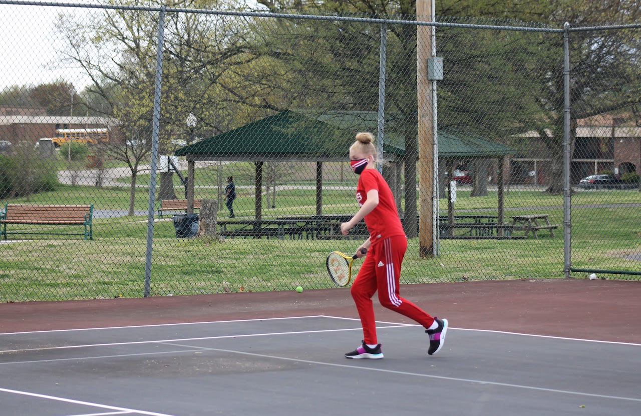 player running on the court