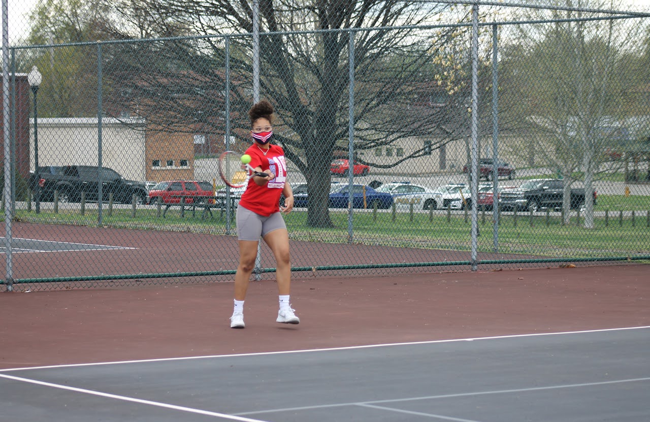 player hitting the ball