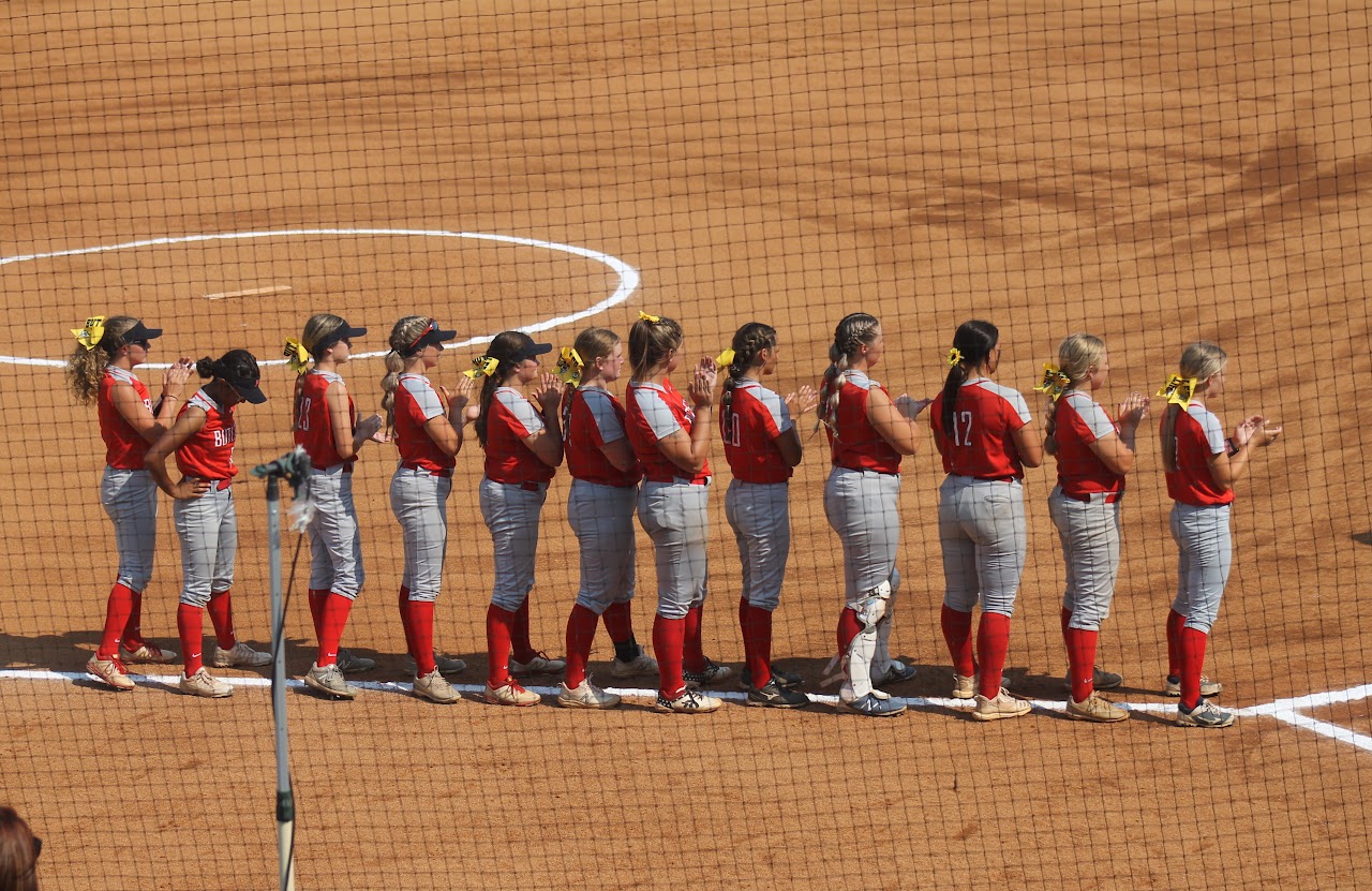 baseball team lined up