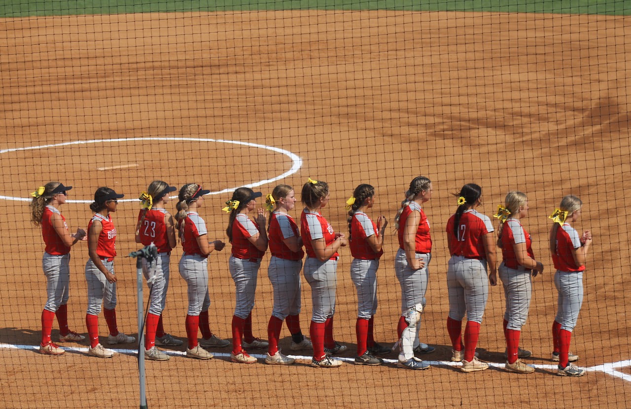 baseball team lined up