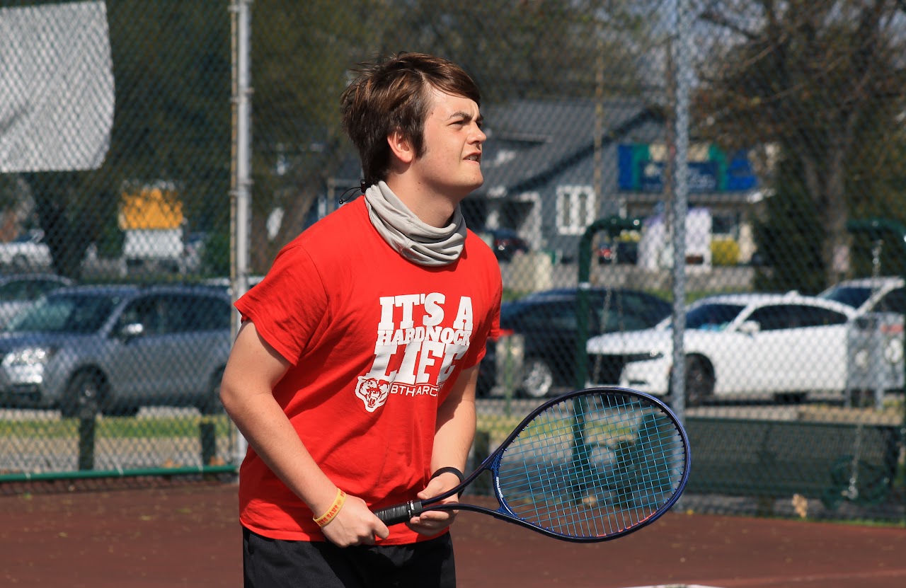 player on the court playing tennis