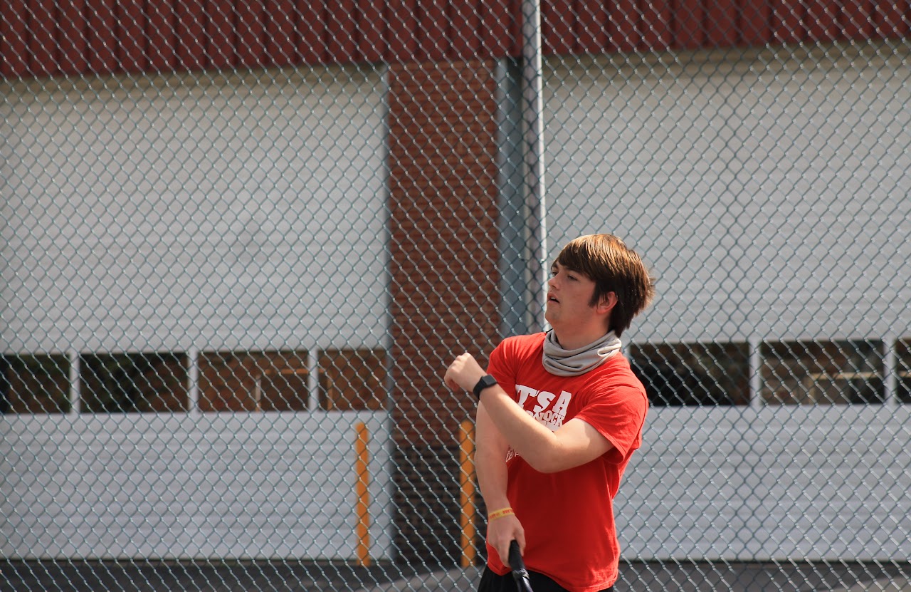 player about to hit the ball