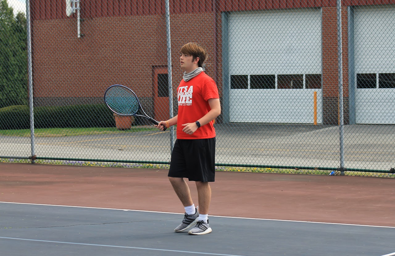 player on the court with the racker