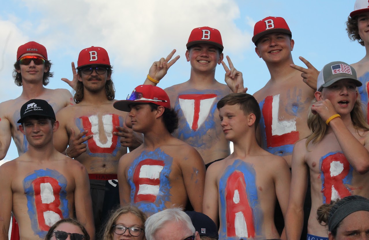 baseball fans in the stadium watching