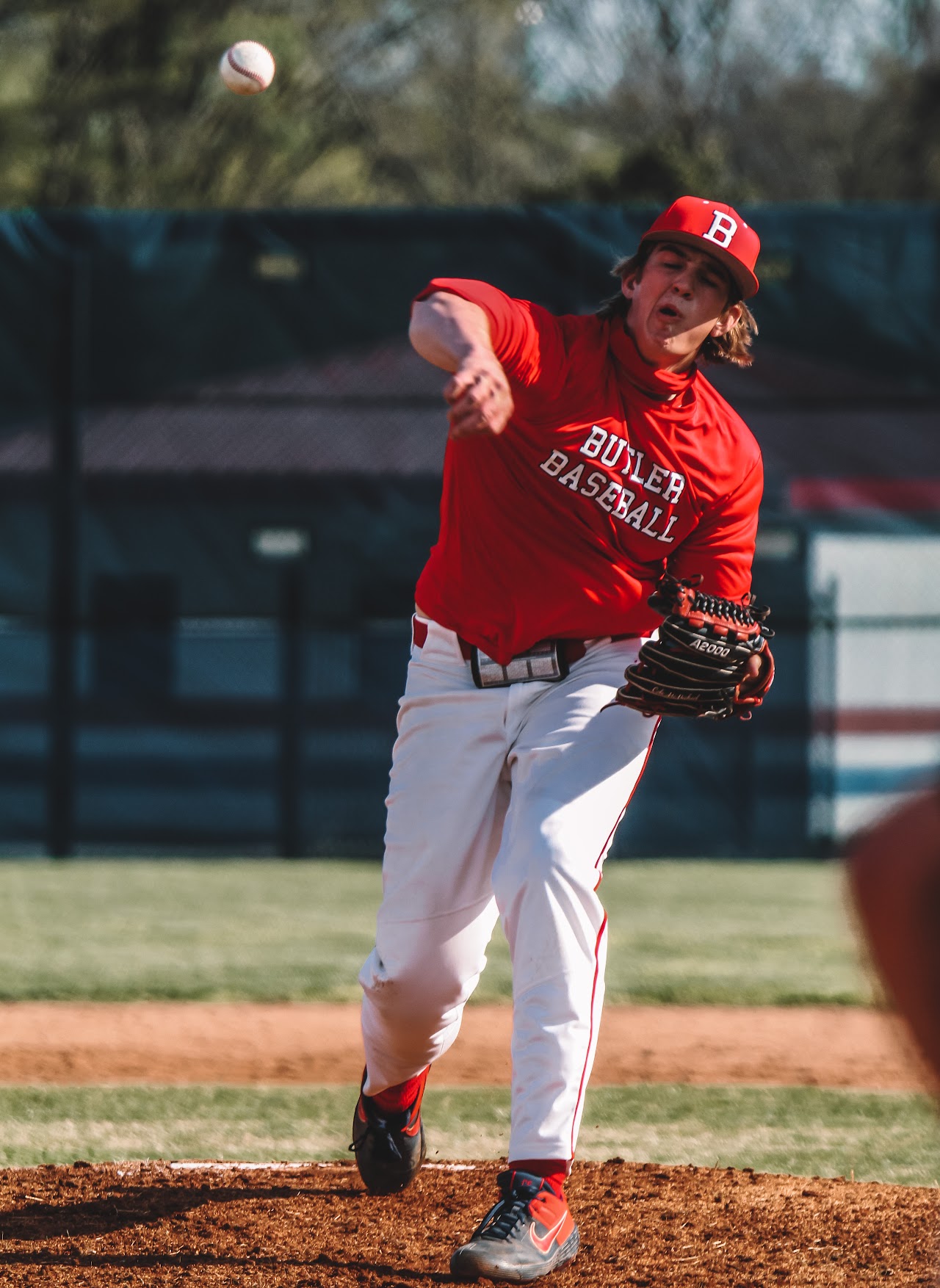 player throwing the ball 