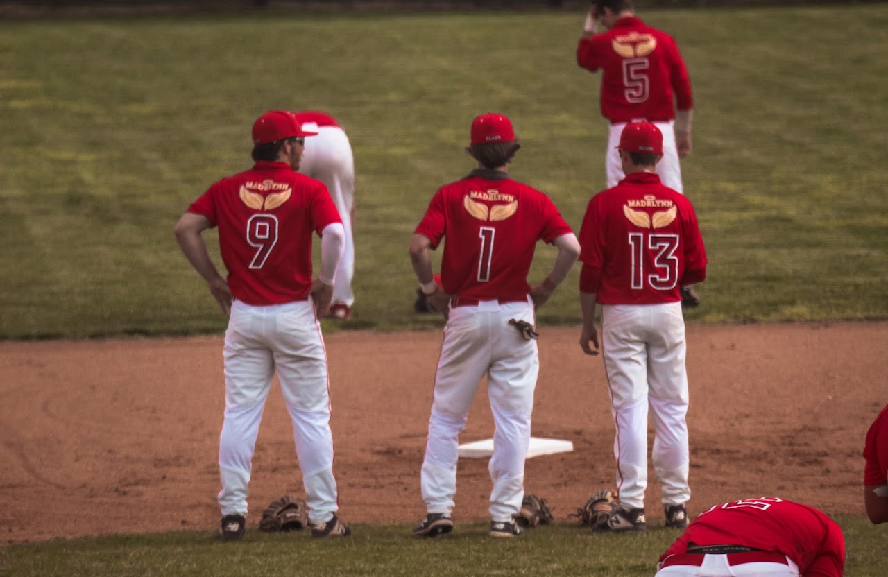 players on the field standing up