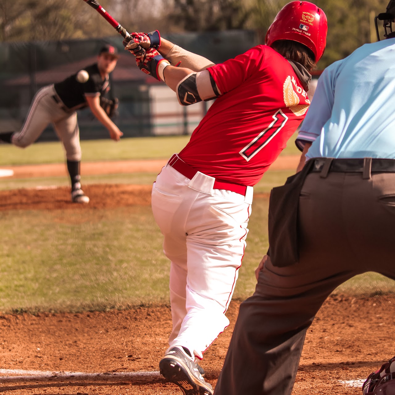 player hitting the ball